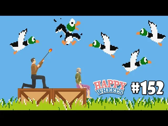 快樂輪裡打鴨子!|happy wheels